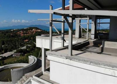 Structurally 95% completed!! Luxury sunset view villa for sale in  Plai Laem - 920121018-201