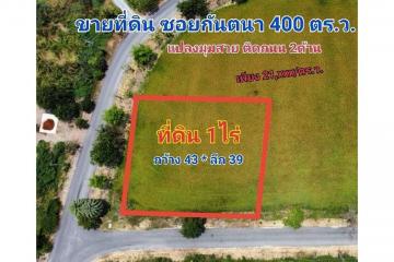 ที่ดิน ซอย กันตนา 1 ไร่ วัดไผ่เหลือง แปลงมุมสวย ติดถนนทั้ง 2 ด้าน