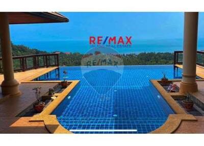 Panoramic Seaview 4 bedrooms pool villa, Bang Por