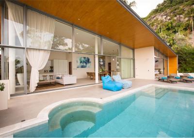Luxury 3-bedroom sea view villa for rent in Lamai - 920121001-1506