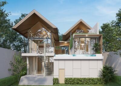 Pool villas inspired by Thai cultural heritage architecture