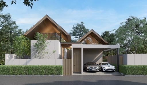 Pool villas inspired by Thai cultural heritage architecture