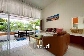 Beachside: 4 BR, 2 Pool Villa + House, Pran Buri