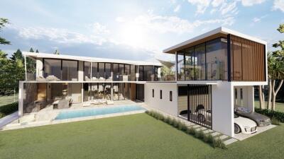 Ultra modern conceptually designed Poolvillas