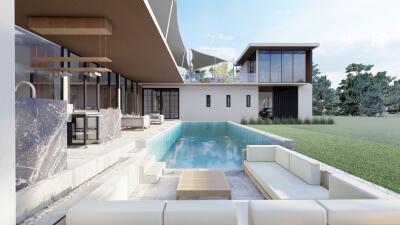 Ultra modern conceptually designed Poolvillas