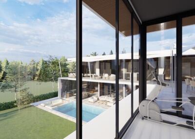 Ultra modern conceptually designed Poolvillas