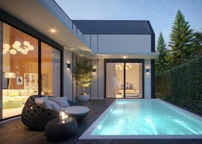 Modern Nordic style house with private pool