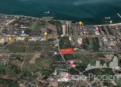 9 Rai Land For Sale Near Yannasangwararam Temple Na Chom Thian, Sattahip, Chon Buri