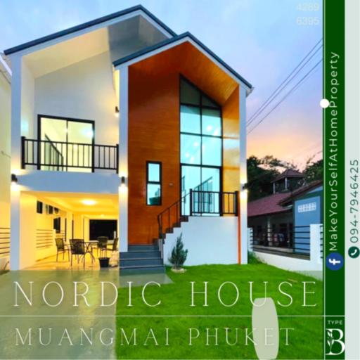 Elegantly Nordic style House in Muangmai Phuket