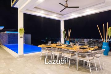 Villa in Chaweng Hills: Panoramic Sea Views, 5-Bedrooms