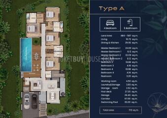 318 ตรม., 4 ห้องนอน บ้าน ราคา ฿ 18,500,000