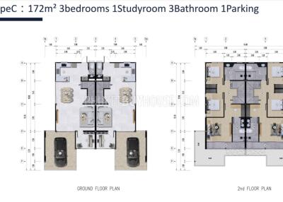 172 ตรม., 3 ห้องนอน บ้าน ราคา ฿ 8,809,500