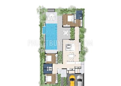 TAL7313: Modern Three Bedroom Villa in Thalang