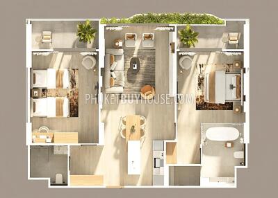 LAY7122: 2-Bedroom Apartment in Eco Complex in Layan