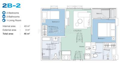 BAN7104: 2-Bedroom Unit in Bang Tao