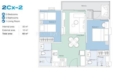 BAN7104: 2-Bedroom Unit in Bang Tao