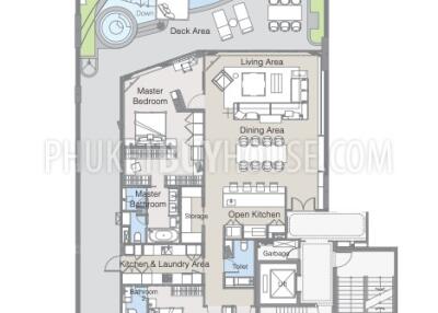 BAN7072: Seafront 3-Bedroom Apartments at Bang Tao beach
