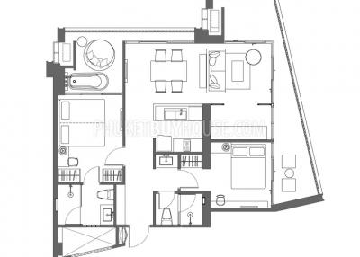 NAI6994: 2 Bedroom Corner Apartment in Nai Harn