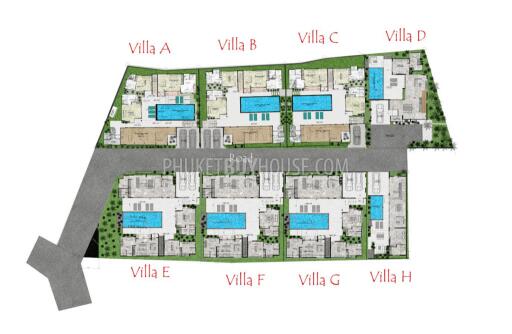 BAN6986: New Complex of Villas in Bang Tao area