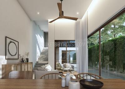 CHE6963: 3 Bedroom Villa in New Eco Project in Cherng Talay