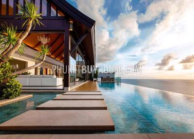 NAT6844: Villa with Panoramic Sea views in the area of Nai Thon Beach