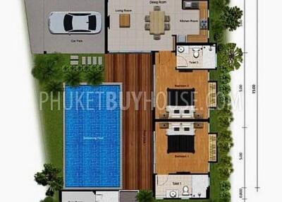 BAN6752: Villa for 2 bedrooms in Bang Tao area