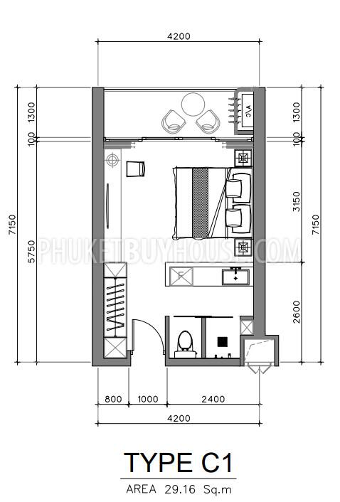 41 ตรม., 1 ห้องนอน คอนโด ราคา ฿ 7,940,064