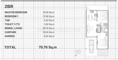 70 ตรม., 2 ห้องนอน บ้าน ราคา ฿ 5,493,400