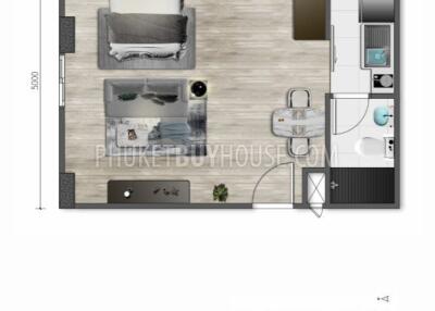 NYG6455: Freehold Studio in the New Condominium in Nai Yang Beach