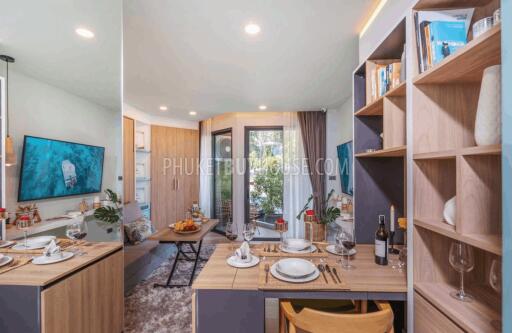 BAN6438: Studio with a unique layout in Eco condominium at crisis prices in Bang Tao area