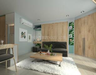 BAN6438: Studio with a unique layout in Eco condominium at crisis prices in Bang Tao area