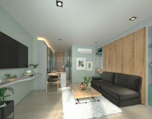 BAN6438: Studio with a unique layout in Eco condominium at crisis prices in Bang Tao area