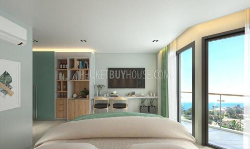 BAN6438: Studio with a unique layout in Eco condominium at crisis prices in Bang Tao area