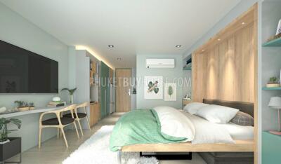 BAN6438: Studio with a unique layout in Eco condominium at crisis prices in Bang Tao area