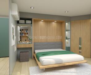 BAN6438: Studio with a unique layout in Eco condominium at crisis prices in Bang Tao area