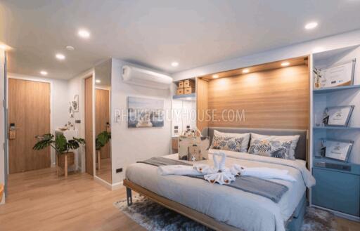 BAN6438: Studio with a unique layout in Eco condominium at crisis prices in Bang Tao area