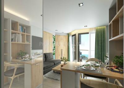 BAN6438: Studio with a unique layout in Eco condominium at crisis prices in Bang Tao area