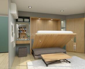 BAN6438: Studio with a unique layout in Eco condominium at crisis prices in Bang Tao area