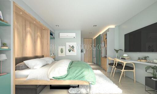 BAN6438: Studio with a unique layout in Eco condominium at crisis prices in Bang Tao area