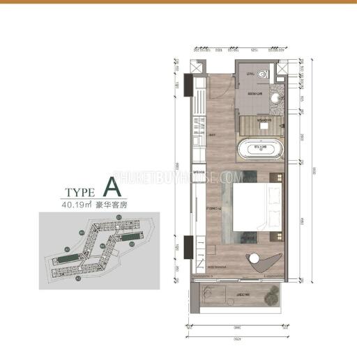 LAY6264: 1 Bedroom Apartment in a New Hotel Project 400 m. from Layan Beach