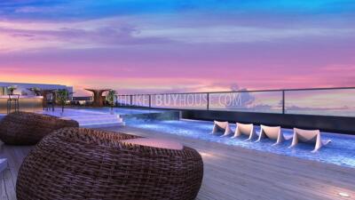 LAY6264: 1 Bedroom Apartment in a New Hotel Project 400 m. from Layan Beach