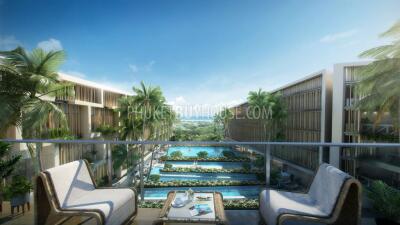 LAY6264: 1 Bedroom Apartment in a New Hotel Project 400 m. from Layan Beach