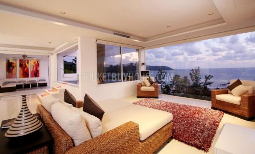 KAT6255: Luxury Penthouse on the 1-st Line with a Fantastic Sea View of Kata Bay