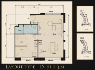 SUR6188: New Apartments With 1 bedroom at an Affordable Price in a New Project in Surin