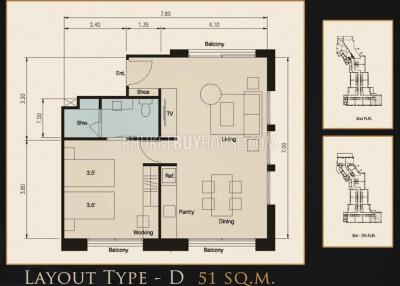 SUR6188: New Apartments With 1 bedroom at an Affordable Price in a New Project in Surin