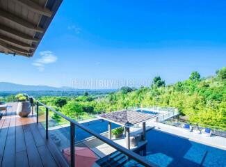 LAY6181: Villa with amazing views of the green valley and the endless sea in the area of ​​Layan Beach