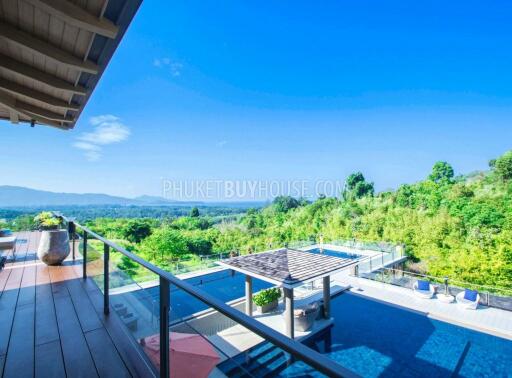 LAY6181: Villa with amazing views of the green valley and the endless sea in the area of ​​Layan Beach