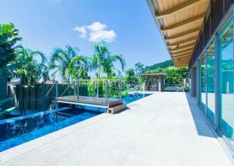 LAY6181: Villa with amazing views of the green valley and the endless sea in the area of ​​Layan Beach