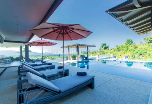 LAY6181: Villa with amazing views of the green valley and the endless sea in the area of ​​Layan Beach