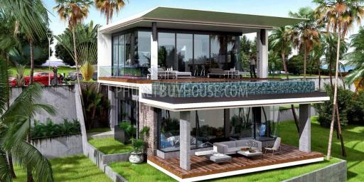 KAR5960: Sea View Pool Villa at New Project in Karon